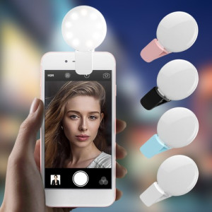 Selfie Mini Small Selfie Ring Light for Mobile Phone or Laptop. Bright LED Fill Light