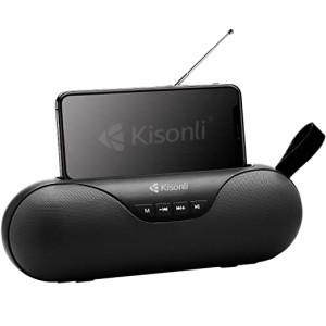 Kisonli KS1992 Wireless Bluetooth Loud Speaker USB, SD, FM, Black