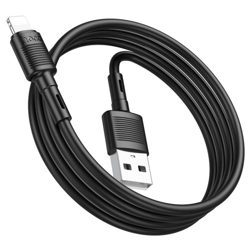 X83 Victory, USB to Lightning charging data cable, 1m, PVC material, current up to 2.4A.