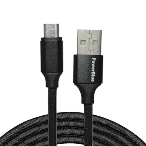 DC28 power blue 3A Micro-USB Data Cable