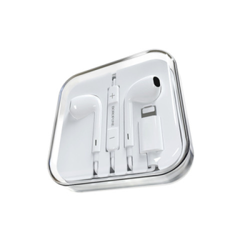 BOROFONE EARPHONES BM32 PLUS ORIGINAL SERIES LIGHTNING PLUG WHITE