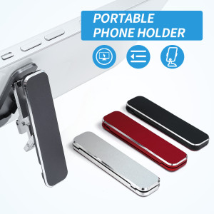 Mini Metal Folding Phone Holder Universal Invisible Foldable Mobile Phone Stand Mount Aluminum Alloy Phone Holder