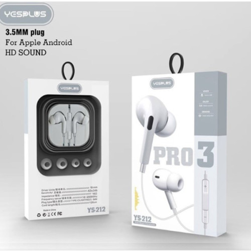 Yesplus YS-212 3.5mm Pro3 Earphone