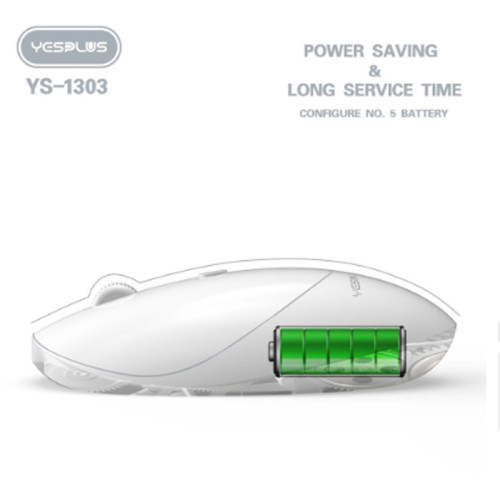 Yesplus YS-1303 Black And White.2.4G Wireless Business Mouse