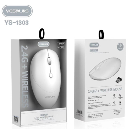 Yesplus YS-1303 Black And White.2.4G Wireless Business Mouse