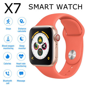 X7 Smart Watch Bluetooth Call Touch Screen Play Music Smartwatch Pedometer Sport Tracker Heart Rate Monitoring