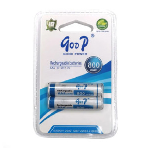 Goop 1.2V AAA Rechargeable Battery 800 MaH (2 Pcs)