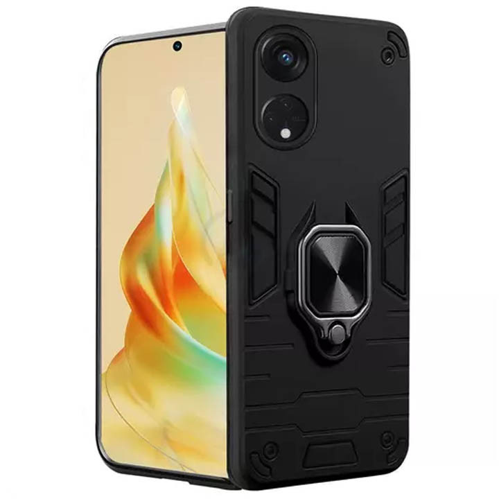 Oppo Reno 8T 4G Armor Integration Camera protection, Support Magnetic Car Mounts, Stylish Dual Layer Hard PC Back Cover