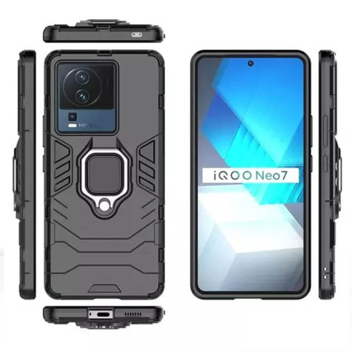 Vivo IQ NEO 7 Armor Integration Camera protection, Support Magnetic Car Mounts, Stylish Dual Layer Hard PC Back Cover