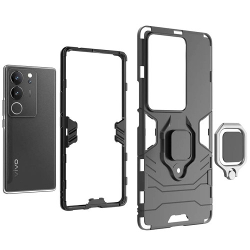 Vivo V29 Pro Armor Integration Camera protection, Support Magnetic Car Mounts, Stylish Dual Layer Hard PC Back Cover