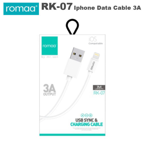 Romaa RK-07 Lightning Data Cable 3A