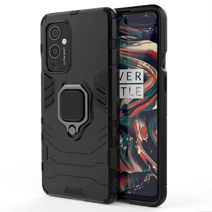 OnePlus 9 Armor Integration Camera protection, Support Magnetic Car Mounts, Stylish Dual Layer Hard PC Back Cover