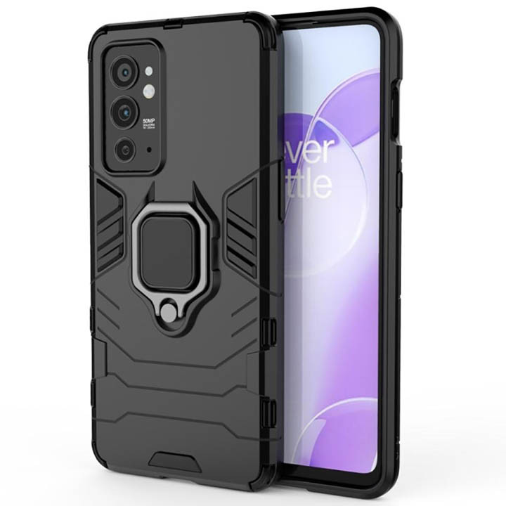 OnePlus 9RT Armor Integration Camera protection, Support Magnetic Car Mounts, Stylish Dual Layer Hard PC Back Cover