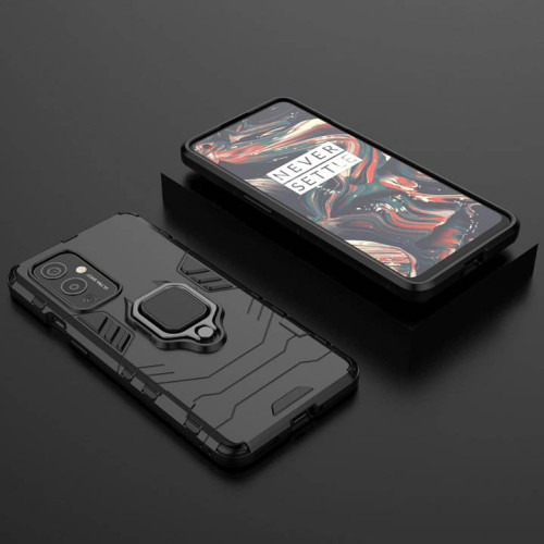 OnePlus 9RT Armor Integration Camera protection, Support Magnetic Car Mounts, Stylish Dual Layer Hard PC Back Cover