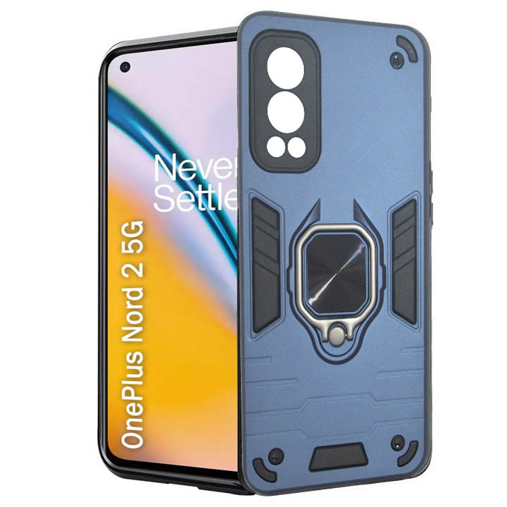 OnePlus Nord 2 Armor Integration Camera protection, Support Magnetic Car Mounts, Stylish Dual Layer Hard PC Back Cover