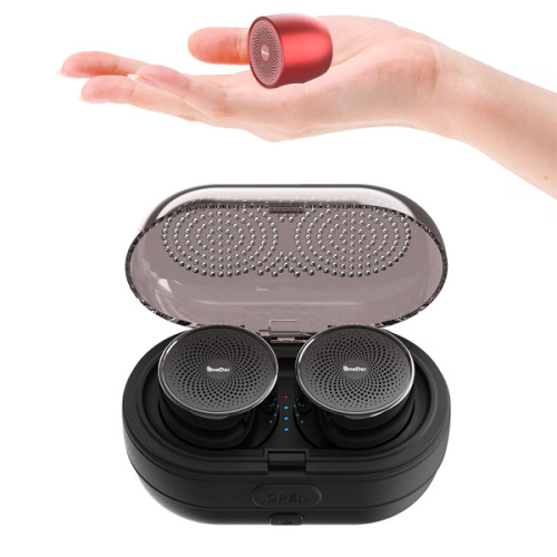 OneDer V17 TWS Portable Mini Speaker with Custom Bass Radiator Brief Design Speaker for Shower RoomBikeCar