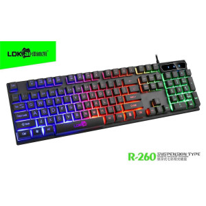 LDK.ai R-260 Mechanical RGB Backlit Gaming Waterproof Mechanical Keyboard