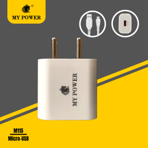 My Power 15-Watt Quick Charger 3.0, Indian Pin, White Color With 6 Months of Warranty