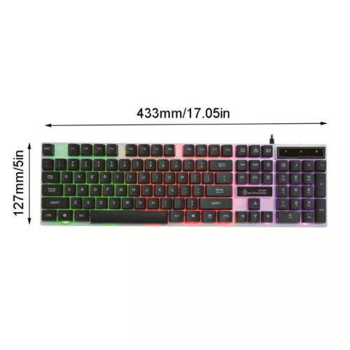 MILANG K6 Mechanical Technology Professional Razer Polychromatic RGB Backlit Gaming Waterproof Mechanical Keyboard