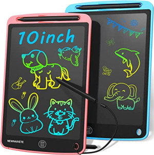 LCD Writing Tablet, 10 Inch Colorful Doodle Board Drawing Pad for Kids, Erasable Electronic Painting Pads, Learning Educational Easter Toy Gift for Age 3 4 5 6 7 8 Year Old Girls Boys Toddlers