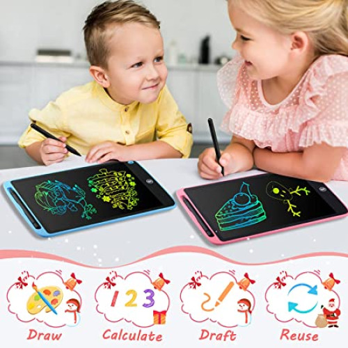 LCD Writing Tablet, 10 Inch Colorful Doodle Board Drawing Pad for Kids, Erasable Electronic Painting Pads, Learning Educational Easter Toy Gift for Age 3 4 5 6 7 8 Year Old Girls Boys Toddlers