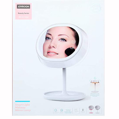 JOYROOM JR-CY266 Oval Smart Light Makeup Mirror Lamp 1200Mah Beauty Series Three Levels To Control Light - White