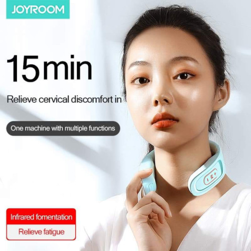 Joyroom JR-GH103 Neck Massager Relieve Neck Pain With Wireless Remote Control Electric Massager & Abdominal Electrodes Pad 3W