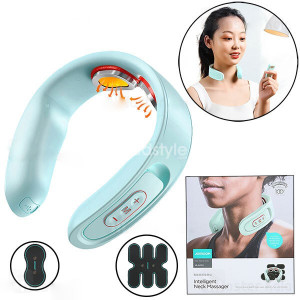 Joyroom JR-GH103 Neck Massager Relieve Neck Pain With Wireless Remote Control Electric Massager & Abdominal Electrodes Pad 3W