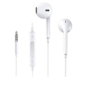 Joyroom JR-EP1 in-Ear Wired Earphone with in-line Mic, Hi Fi Quality Sound, Comfort Wearing Handsfree, Tangle-Free Cable & 3.5mm Aux