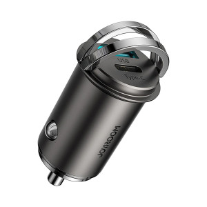 JOYROOM C-A35 45W Mini 2-port ring-pull fast car charger