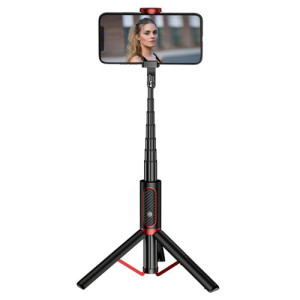 JOYROOM JR-Oth-AB202 Phantom Series Bluetooth Wireless Tripod Selfie Stick(Black)