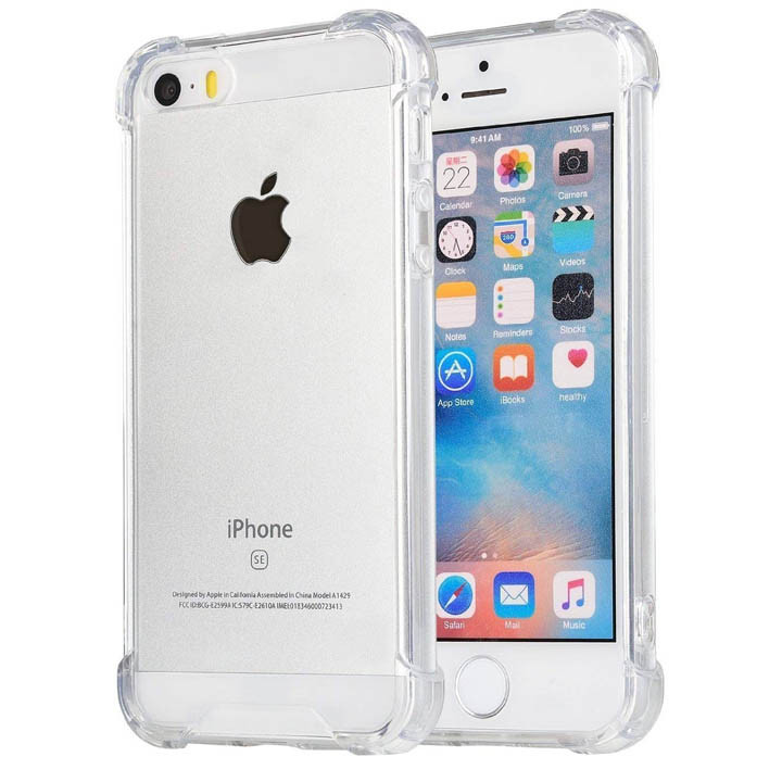 Iphone 5G-5S-5SE Integration Camera Protection, Crystal Clear Transparent Cover Case