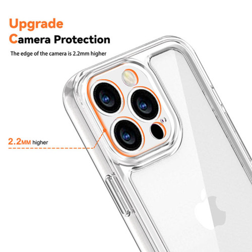 Iphone 15 Pro Integration Camera Protection, Crystal Clear Transparent Cover Case