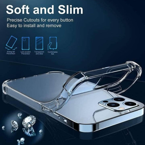 Iphone IP 13 Pro Integration Camera Protection, Crystal Clear Transparent Cover Case