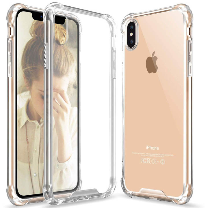 Iphone X-XS Integration Camera Protection, Crystal Clear Transparent Cover Case