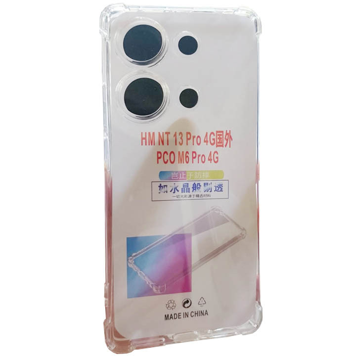 Redmi Note Note 13 Pro 4G GW-Poco M6 Pro 4G Integration Camera Protection, Crystal Clear Transparent Cover Case