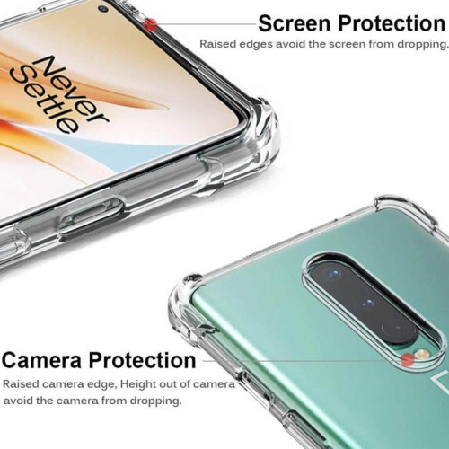 Oneplus  8 Integration Camera Protection, Crystal Clear Transparent Cover Case