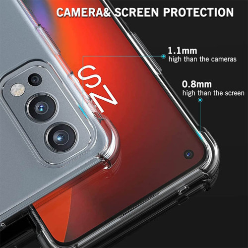 Oneplus Nord 2 5G Integration Camera Protection, Crystal Clear Transparent Cover Case