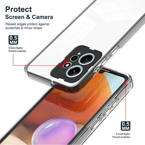 Redmi Note 12 4G GW Integration Camera Protection, Crystal Clear Transparent Cover Case