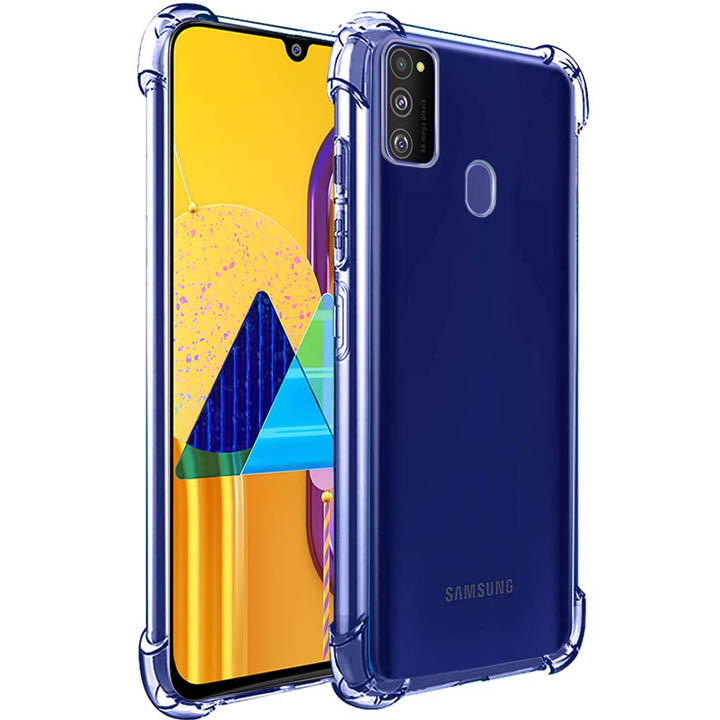 Samsung Galaxy M21-M30S Integration Camera Protection, Crystal Clear Transparent Cover Case