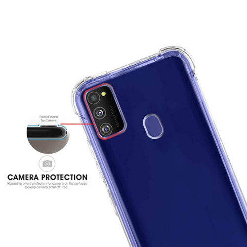 Samsung Galaxy M21-M30S Integration Camera Protection, Crystal Clear Transparent Cover Case