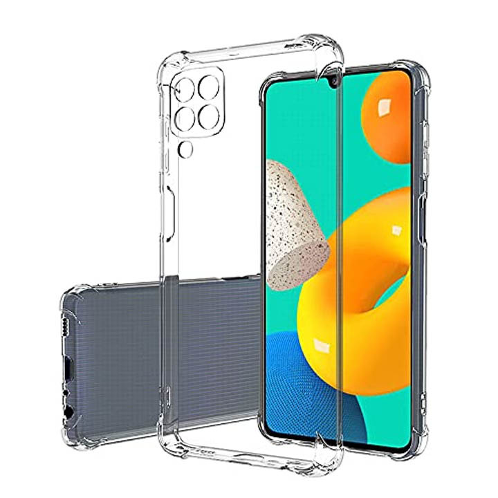 Samsung Galaxy M32 4G-F22 4G Integration Camera Protection, Crystal Clear Transparent Cover Case