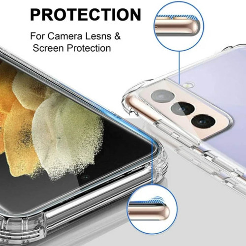 Samsung Galaxy S21 Integration Camera Protection, Crystal Clear Transparent Cover Case