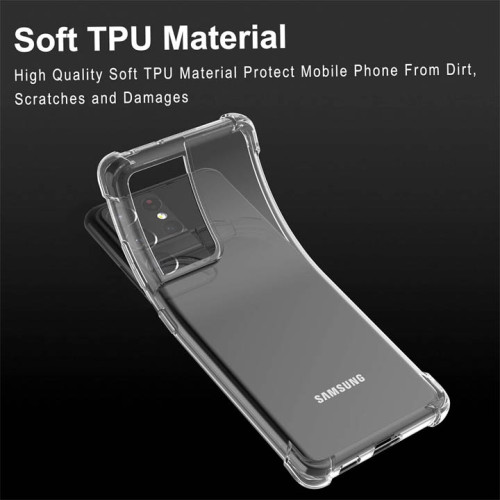 Samsung Galaxy S21 Ultra Integration Camera Protection, Crystal Clear Transparent Cover Case