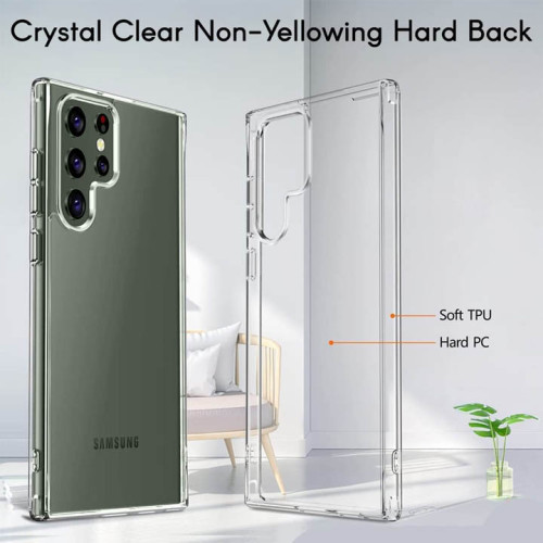 Samsung Galaxy S23 Ultra Integration Camera Protection, Crystal Clear Transparent Cover Case