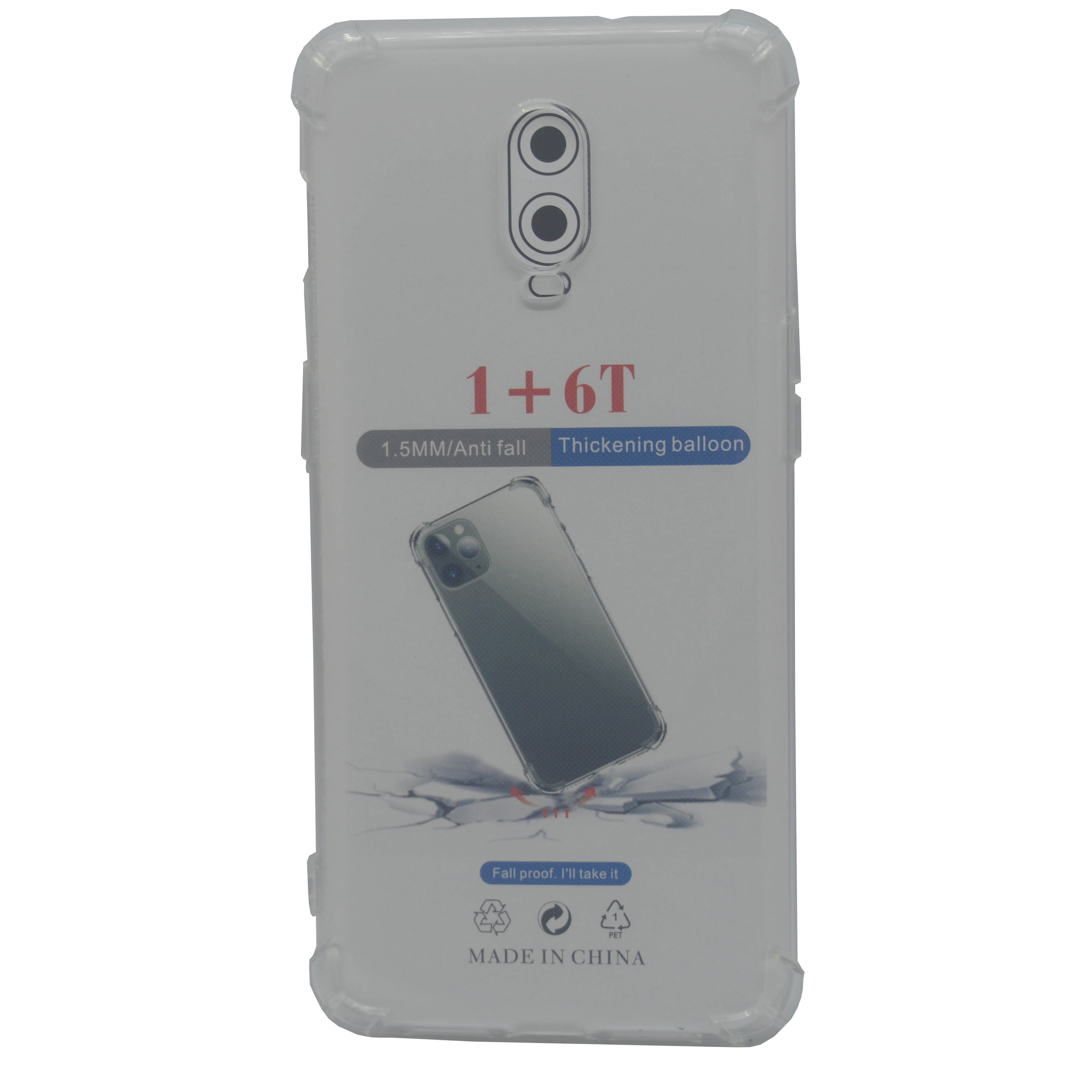 One Plus 6T Integration Camera Protection, Crystal Clear Transparent Cover Case