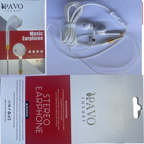 Pavo  P10 Luxury Music Earphone