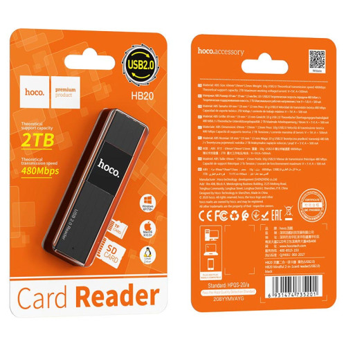 Card reader “HB20 Mindful” 2-in-1 USB2.0 / USB3.0