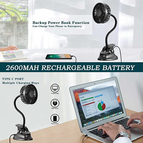 Clip on Fan Usb Mini Fan Battery Operated Desk Fan