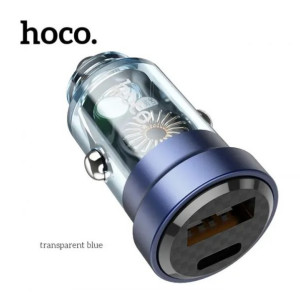 Hoco DZ15 45W PD+QC3.0 Dual Port Fast Charging Car Charger